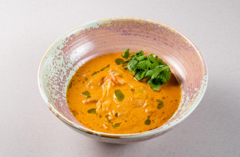 Сливочным суп с морепродуктами